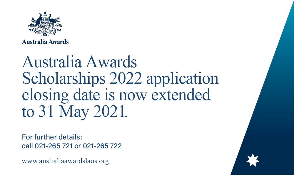 Applications for the Australia Awards Scholarships 2022 have been extended.